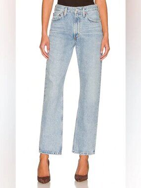 Agolde Jeans Mia Mid Rise Straight Jeans Size 25